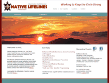 Tablet Screenshot of nativeamericanlifelines.org